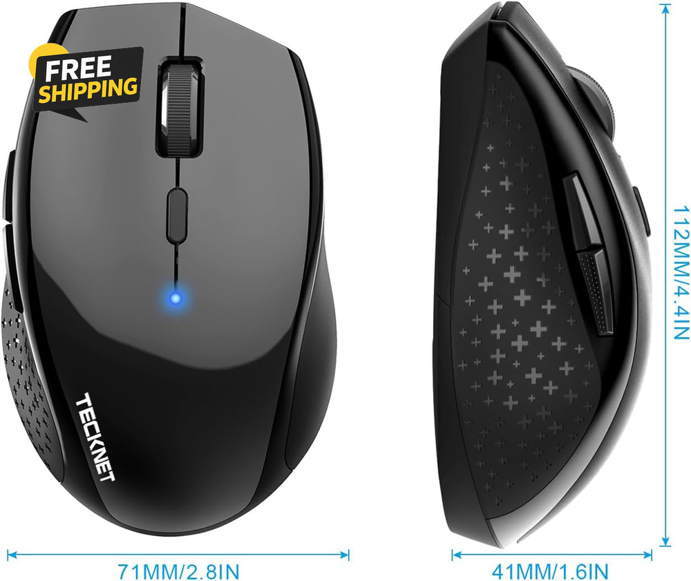 Bluetooth Mouse, 4800 DPI Wireless Mouse, 2-Year Battery 6 Adjustable DPI