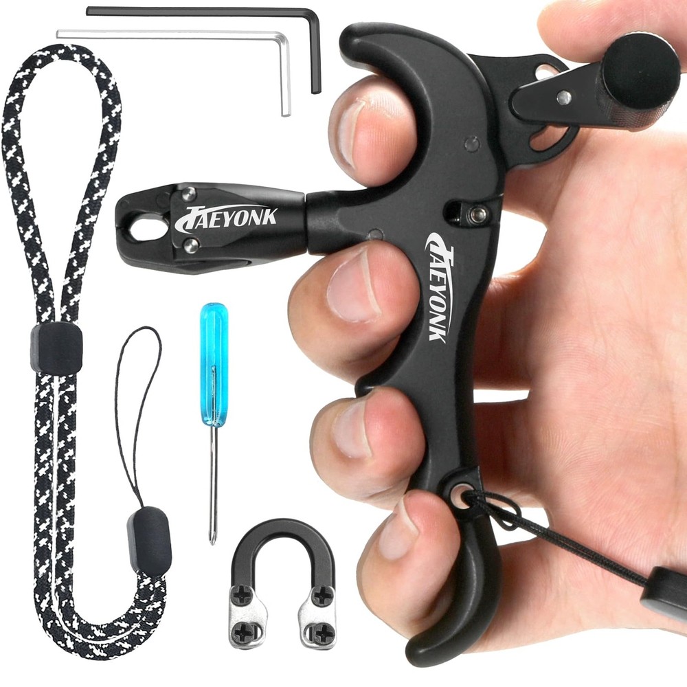 Best Bow Release for Compound Bow Aluminum 360Rotatable,Archery Trigger,for Both