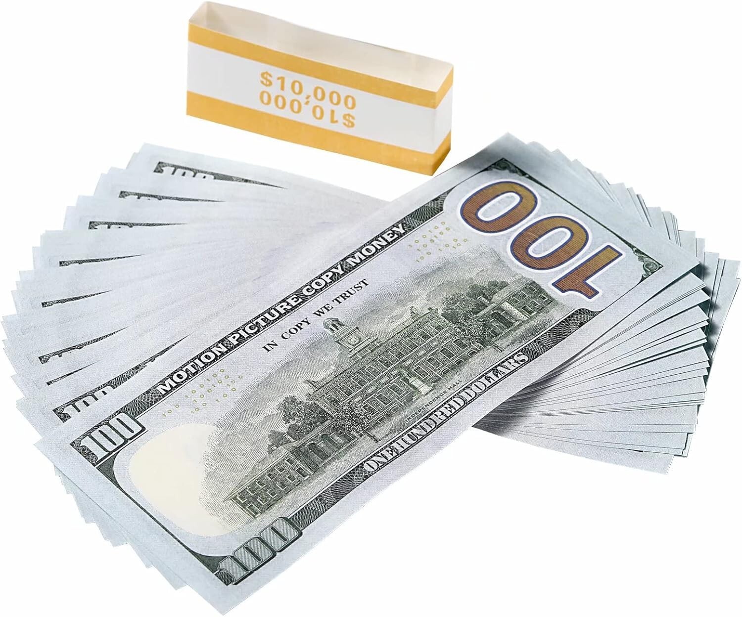 $100 Dollar Bills Prop Motion Picture Money $10,000 Dollars Total FAKE USA SHIP