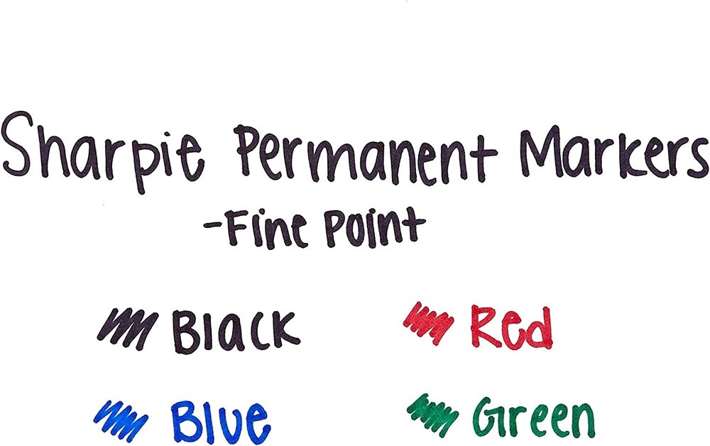 SHARPIE Permanent Markers, Fine Point, Assorted Colors, 5 Count 30653
