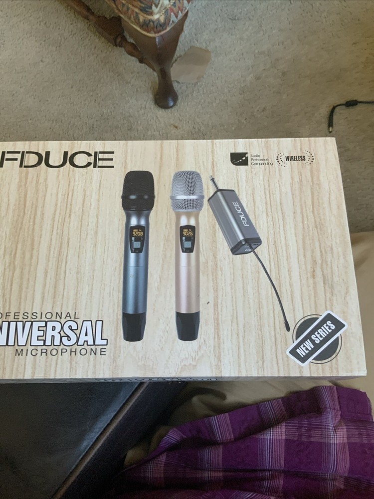 FDUCE Wireless Professional Universal Microphone Duel Handheld System