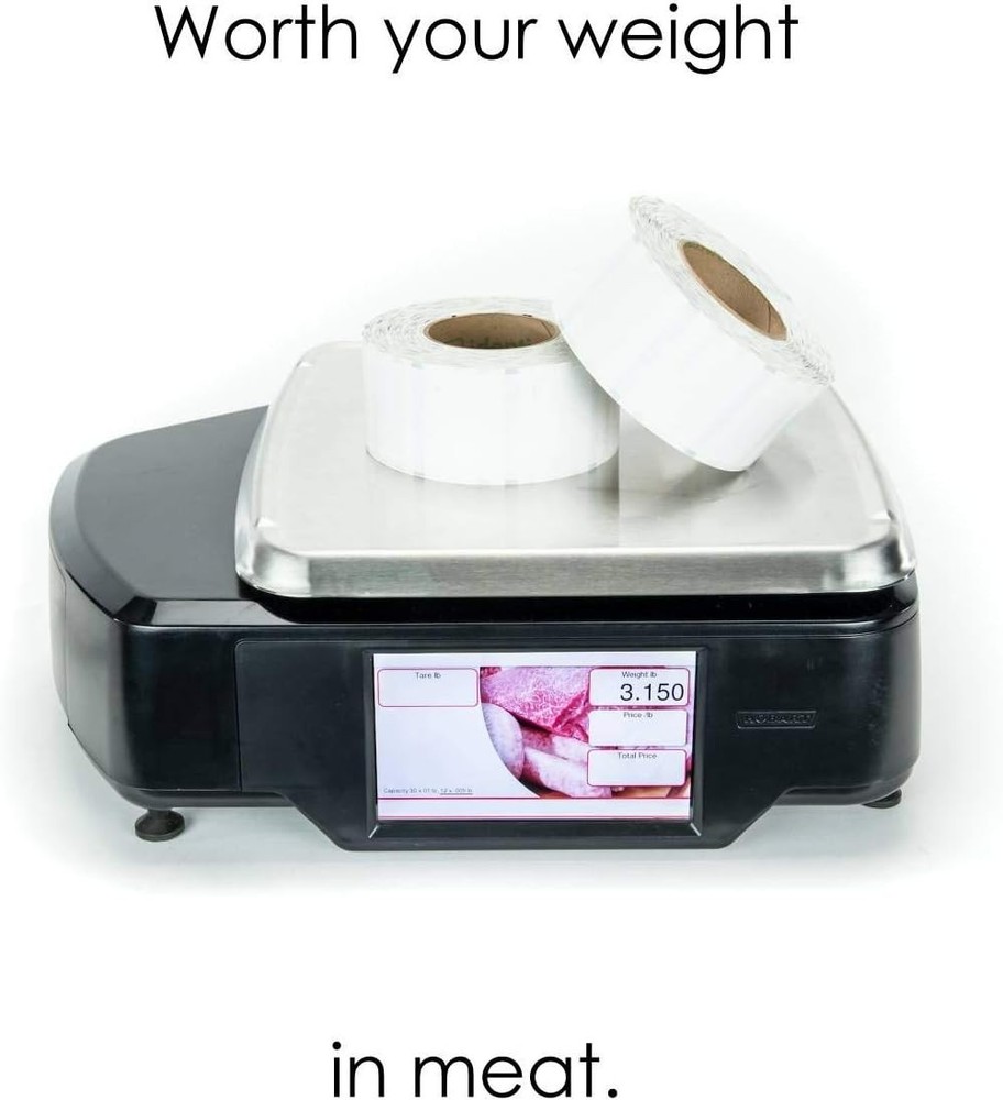 White Paper Labels for Hobart Quantum Scale - 16 Rolls