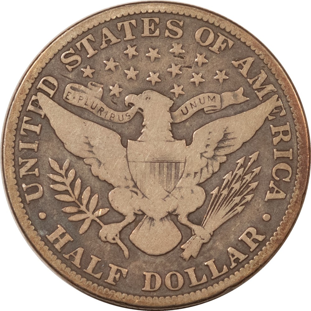 1915 BARBER HALF DOLLAR - PLEASING CIRCULATED EXAMPLE! KEY-DATE!