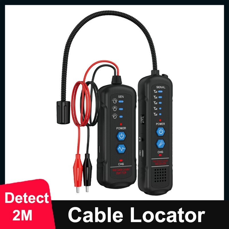 Underground Cable Locator 2M Detection Depth Wire Break Detector with Earphone