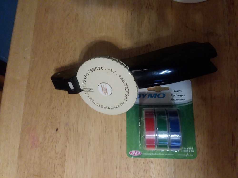 Label-Mate Label Maker 3/8" Embossing Tape Universal Duramatic