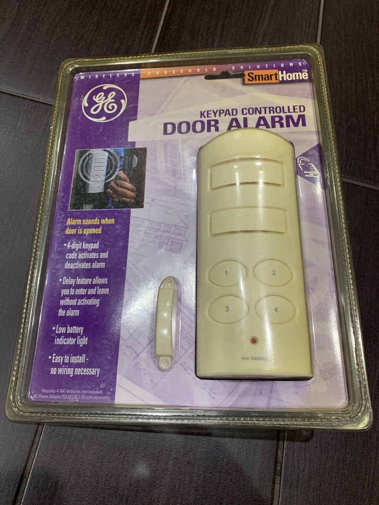 GE SmartHome Wireless Keypad Controlled Door Alarm New