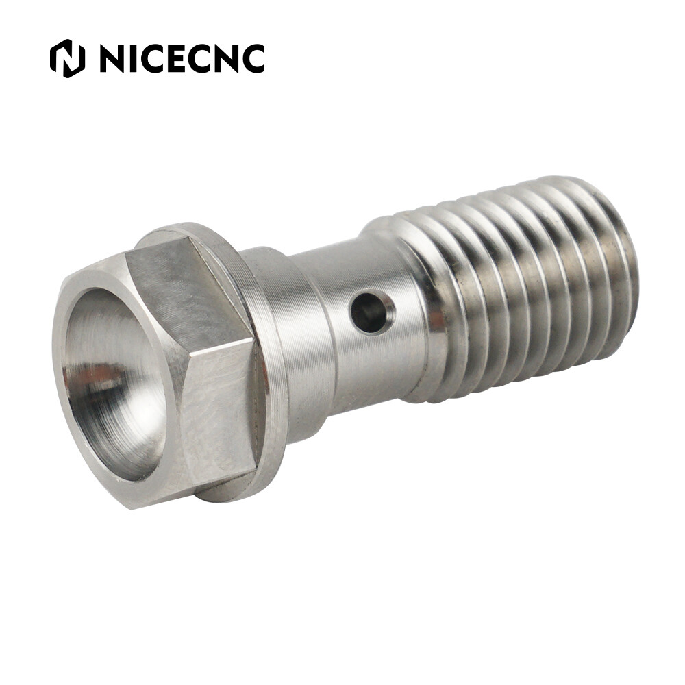 Titanium Single Banjo Bolt Screw M10x1.25 Pitch 23mm For Honda Kawasaki Yamaha