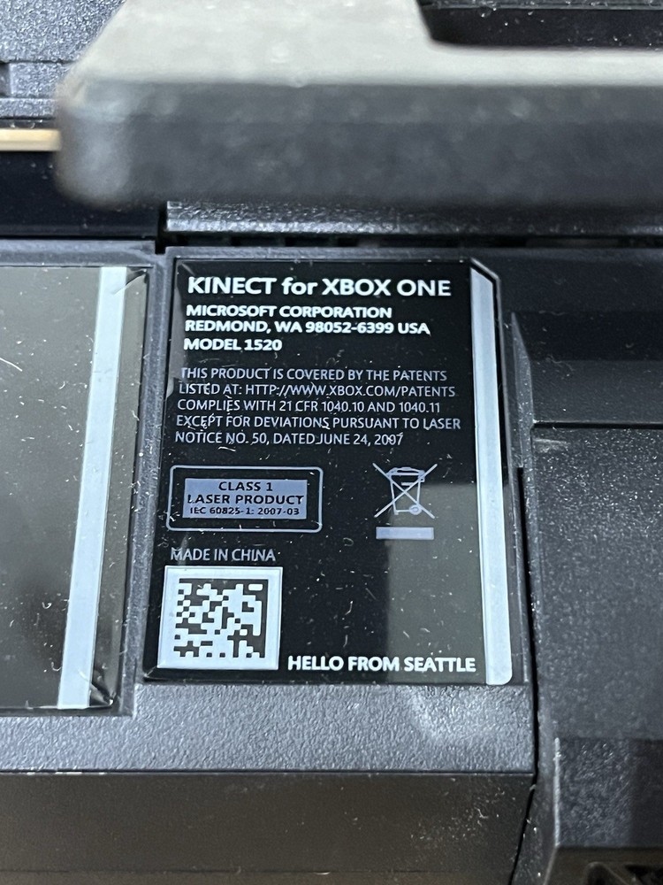 Microsoft Xbox One Kinect Sensor Bar - Black Model 1520