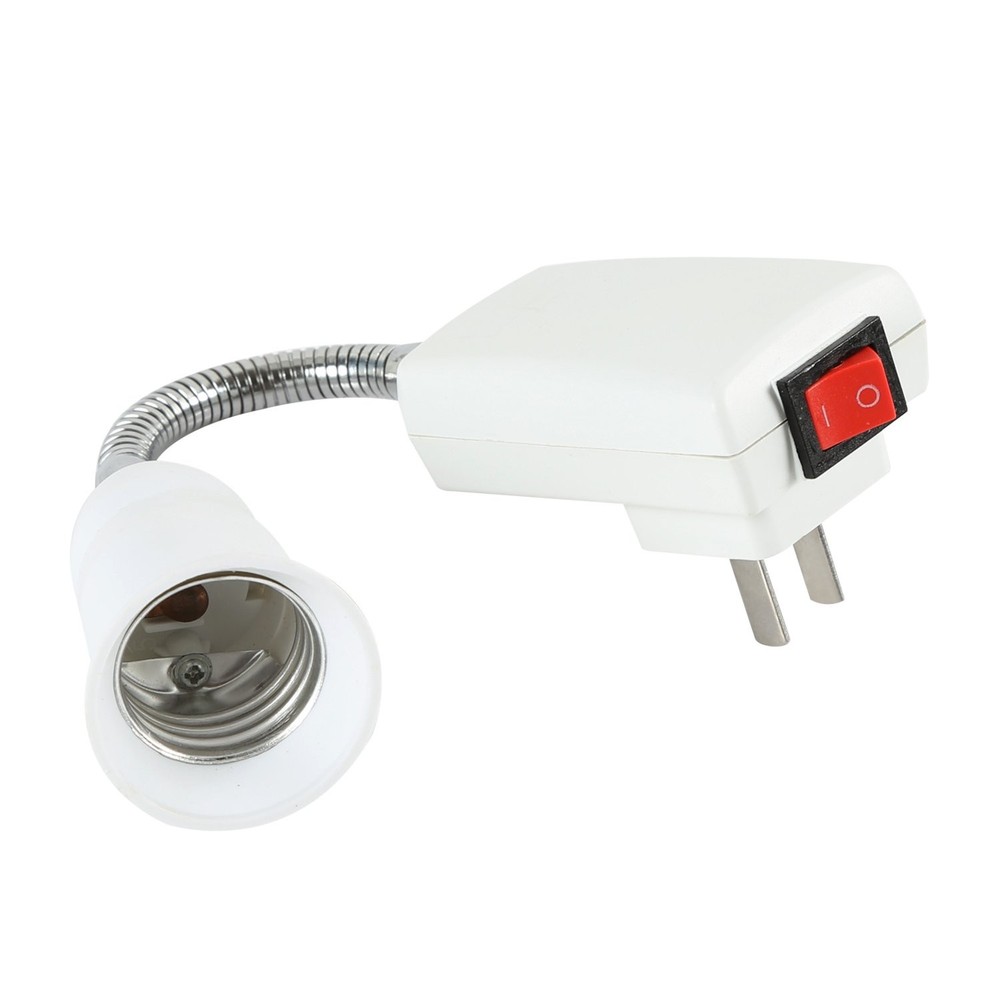 ELECTOP E27 Socket Adapter with On/Off Switch to US Plug,Flexible Extension...