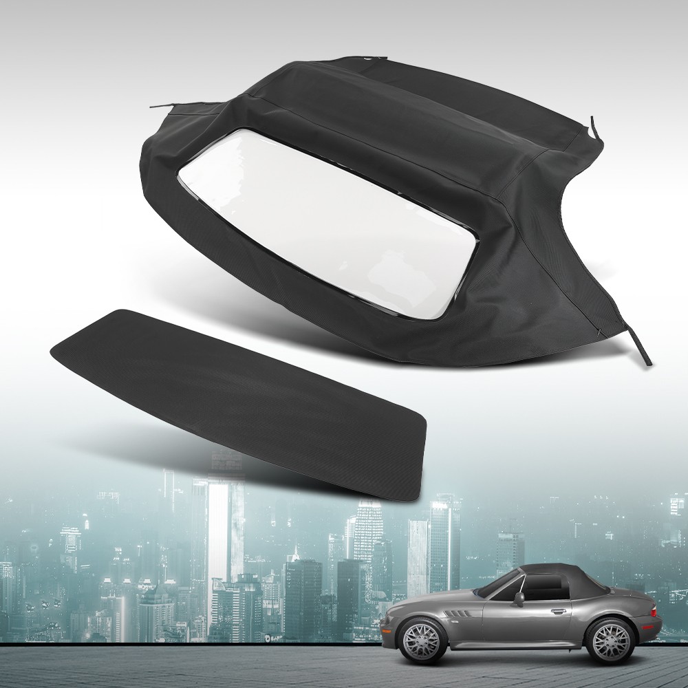 Convertible Soft Top & Plastic Window Fit For 1996-2002 BMW Z3 & M Roadster E36