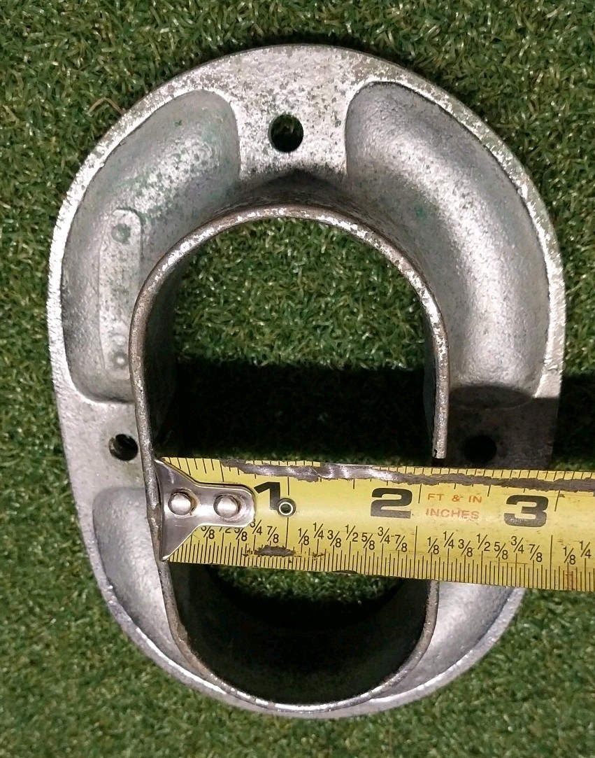 Vintage Heavy Oval Boat Hawse Pipe 4.25" x 6.25" Chrome Plated Bronze