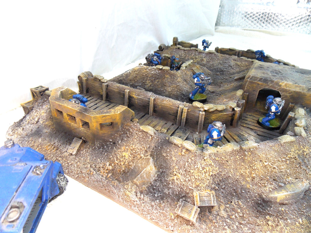 WARGAMING TERRAIN PAINTED ADVANCE ORDERS TRENCH SYSTEM