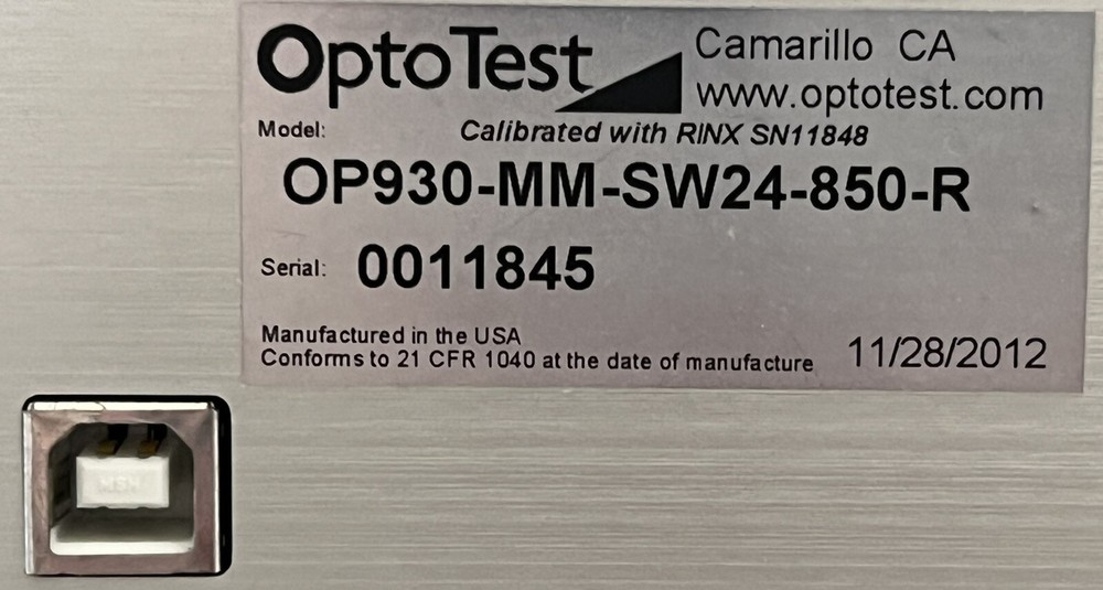 Optotest mode conditioner & IL/RL system
