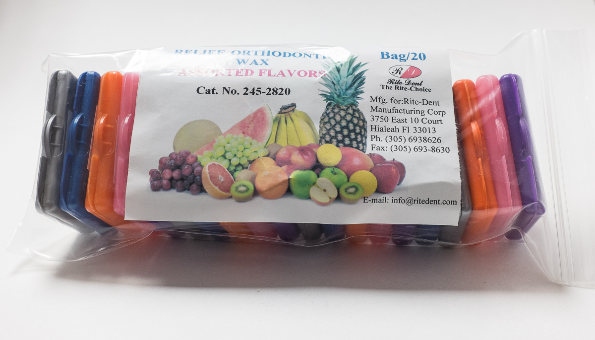 ORTHODONTIC DENTAL RELIEF WAX FOR BRACES GUM IRRITATION ASSORTED FLAVORS 12PK