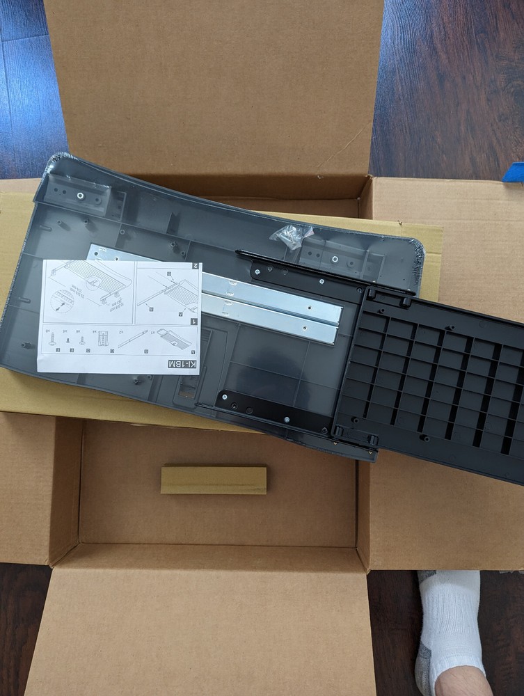 Mount-It Keyboard Drawer Under Desk with Mouse Platform Easy-Glide Sliding Un...