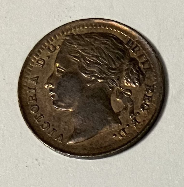 1885 Great Britain 1/3 One Third Farthing U.K.