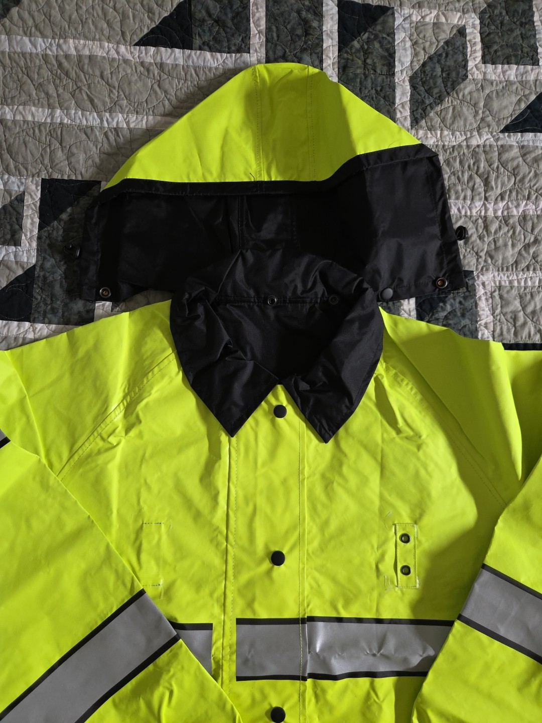 Spiewak S308VR Vizguard Short Reversible Rain Jacket Size LARGE New (F7)