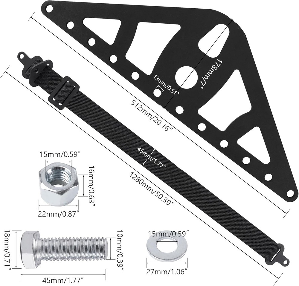 Engine Lifting Sling fit Kit 2 Point or 4 Point Engine Hoist Leveler with Adjust