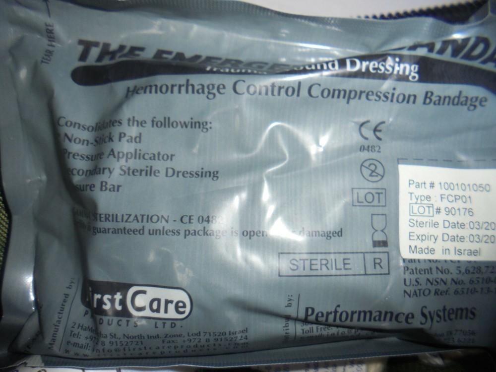 Paraclete Pre-MSA SOF Individual First Aid Kit Pouch Green