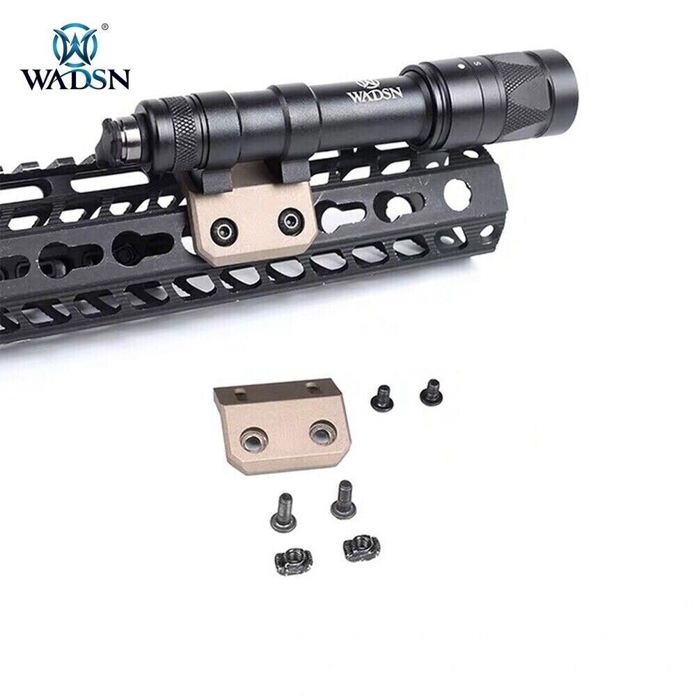 Tactical Scout Flashlight MLOK Keymod Offset Mount for PLHv2 M600 scoutlights