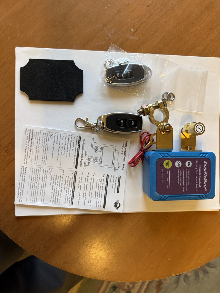 Remote Battery Disconnect Switch 12V 240A Battery Kill Switch for Auto RV ATV