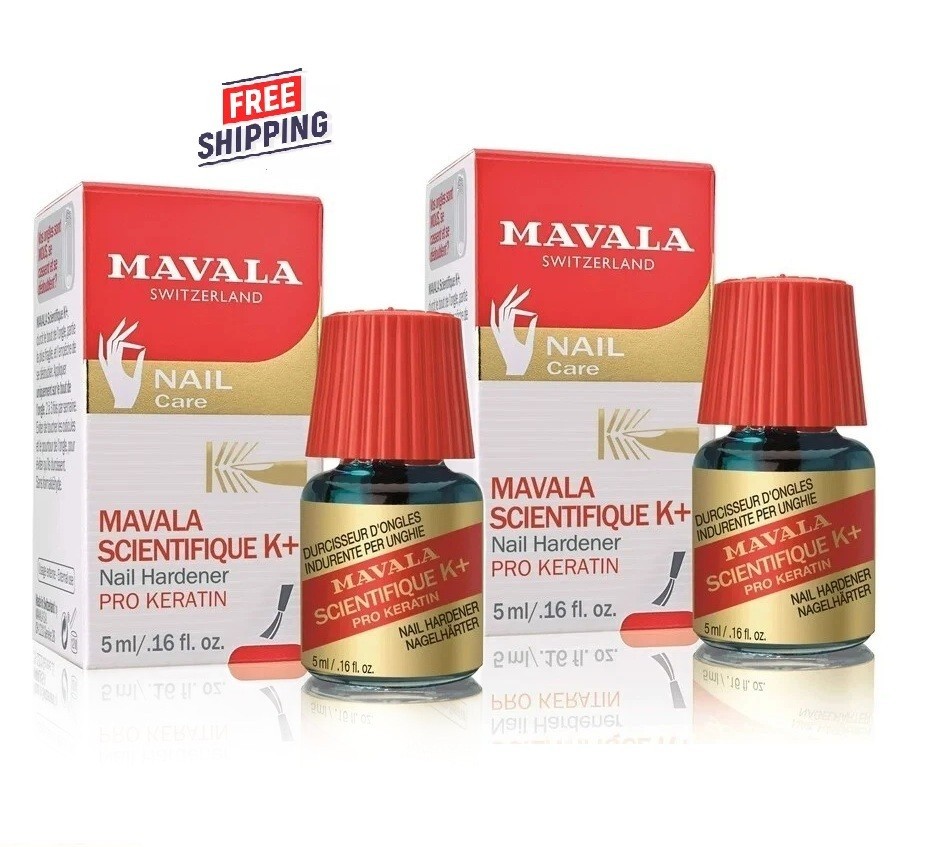 2 PACK Mavala Scientifique K+ Nail Hardener 0.16oz