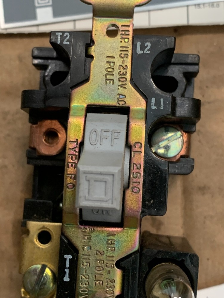 Square D 2510FO2 FHP Manual Starter