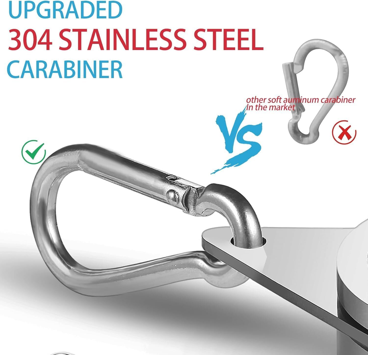 Flag Pole Rings, Aluminum Alloy Flagpole Rings 360° Rotating 2 Inch -Pack of 2