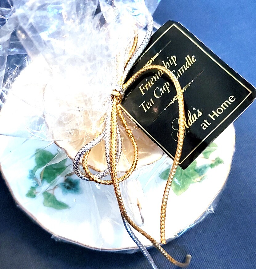 Friendship Tea Cup Candle NOS
