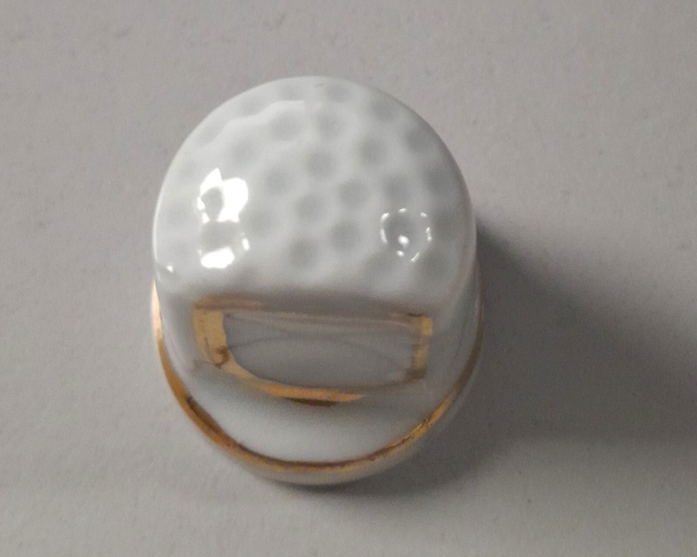 Decorative Thimble - Bone China - Fingernail .