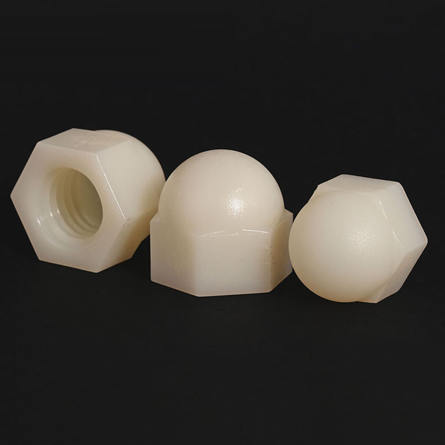 M3 M4 M5 M6 M8 M10 M12 Nylon Nut Ball Knobs Plastic HEX Acorn Nuts Set