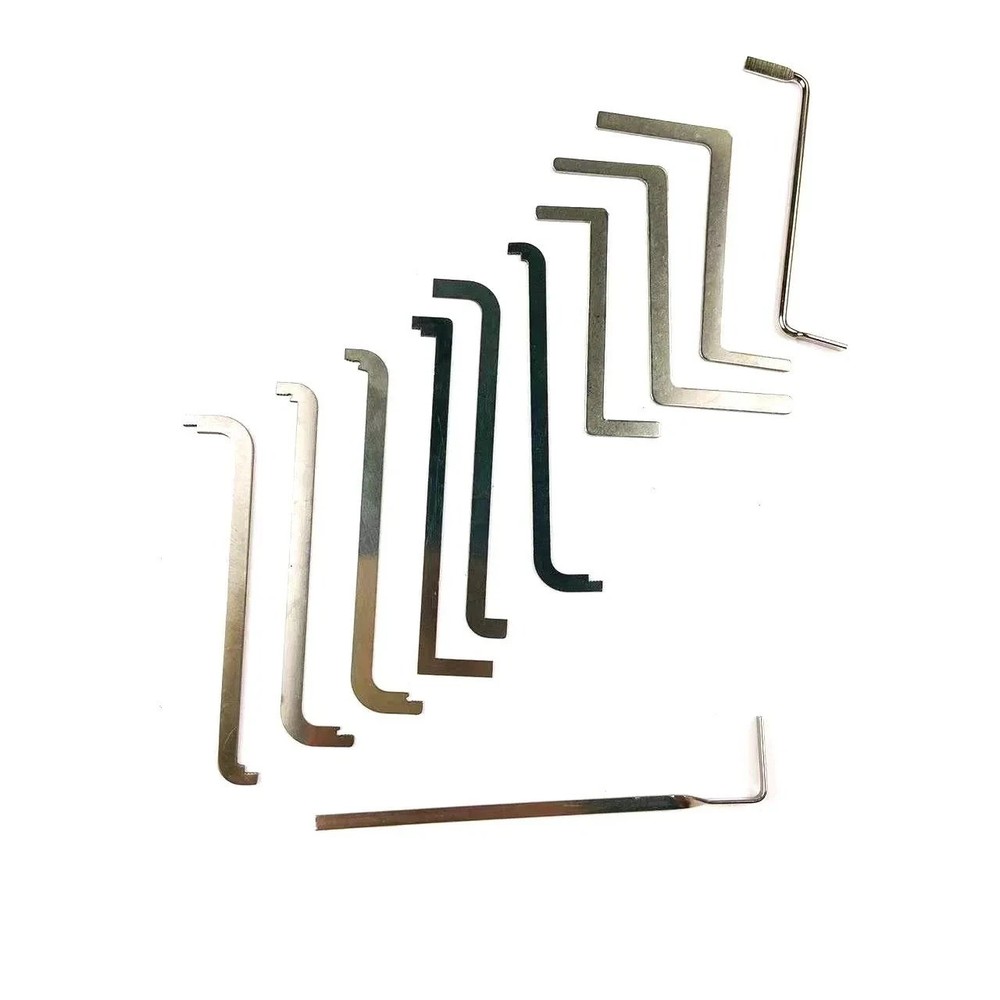 11pcs Turning Tool Lock Tension Wrenches Locksmith Pick Tool New