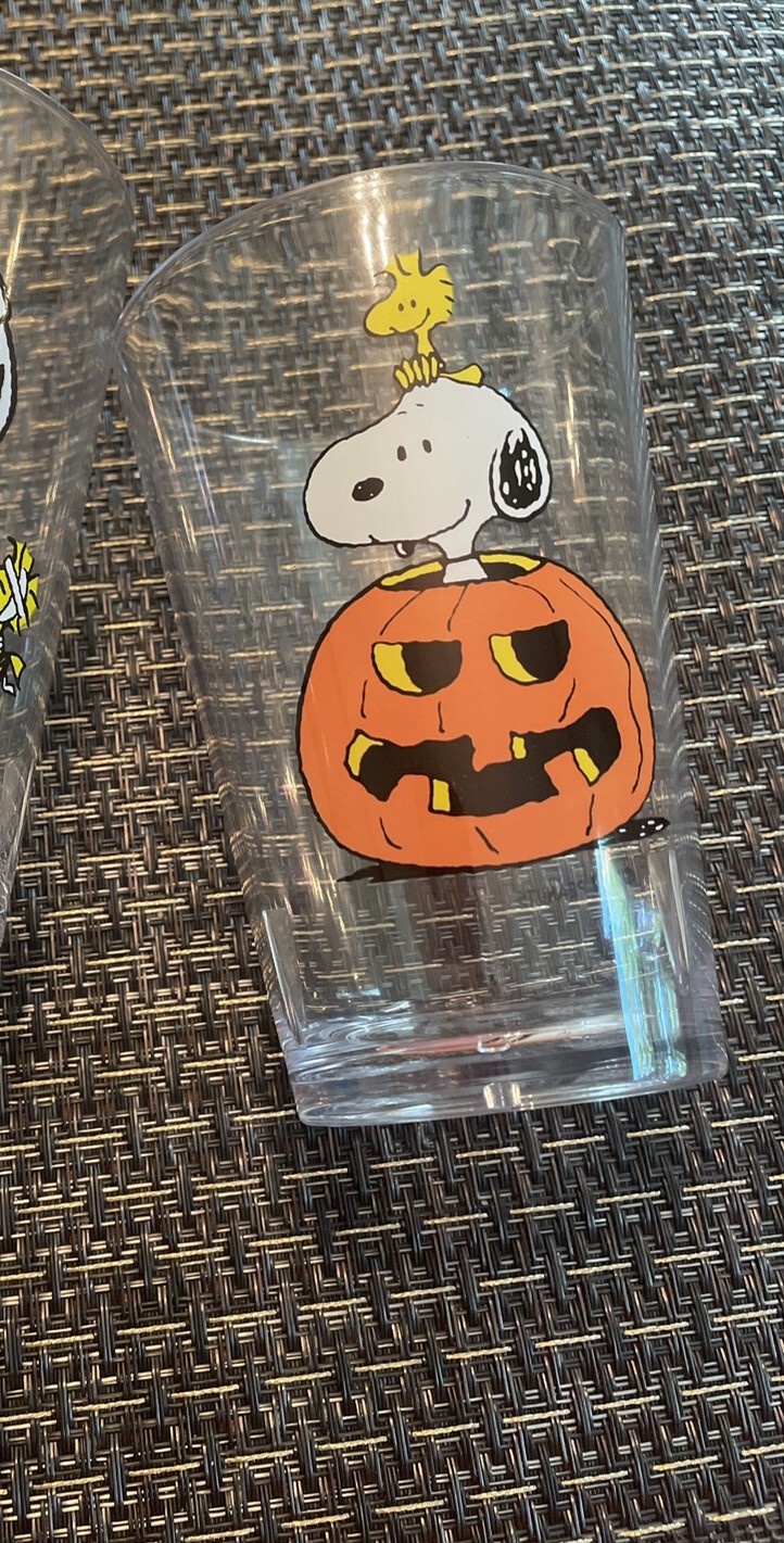 Disney Snoopy Pottery Barn cup Peanuts Halloween holiday party kid pumpkin new ,