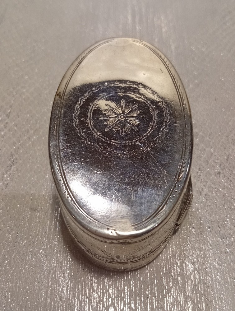 Solid Silver Snuffbox Circa 1820 French Fully Hallmarked.