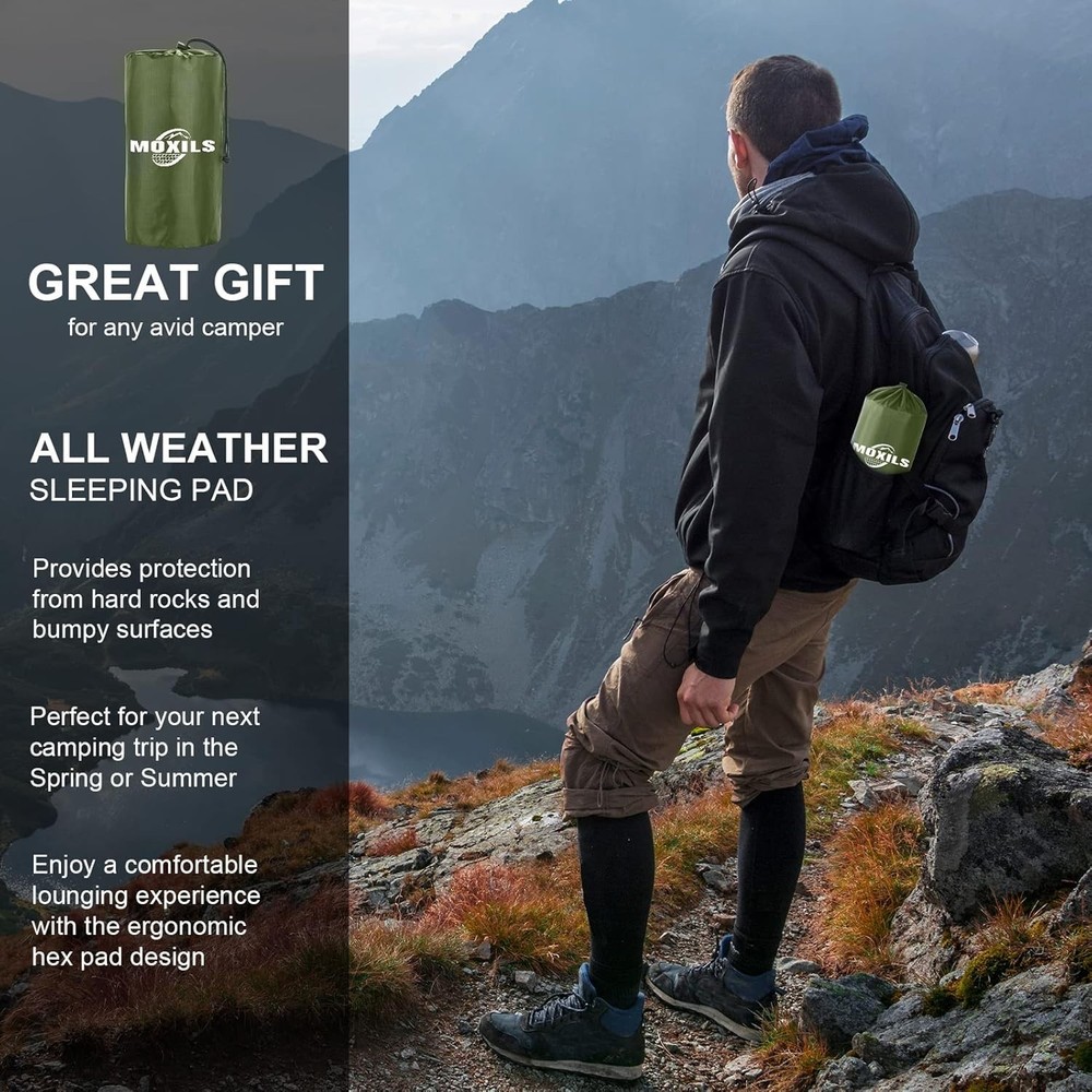 Sleeping Pad, Ultralight Inflatable Sleeping Pad for Camping, Built-in Pump, ...