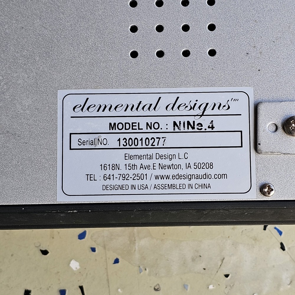 Elemental Designs Nine.4 Old School Car Amplifier