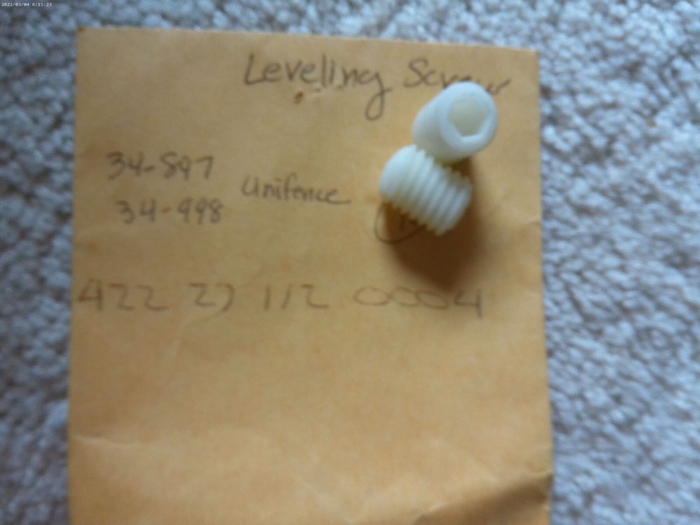 TWO !! Delta Nylon Screws 422-27-112-0004
