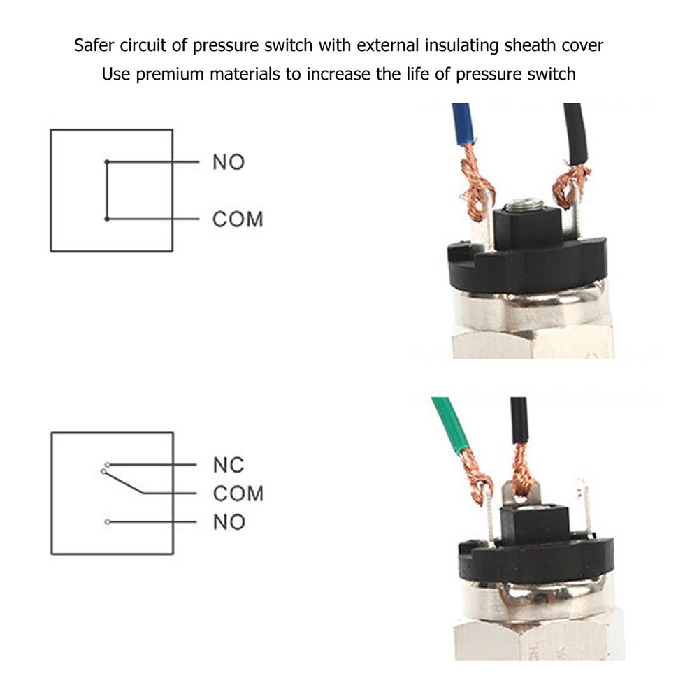 Pneumatic Adjustable Diaphragm Type Pressure Switch Pressure Switch For Pump