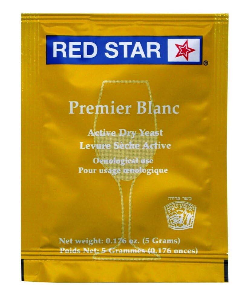 Red Star Premier Blanc Wine Yeast, 5g - 2 pack