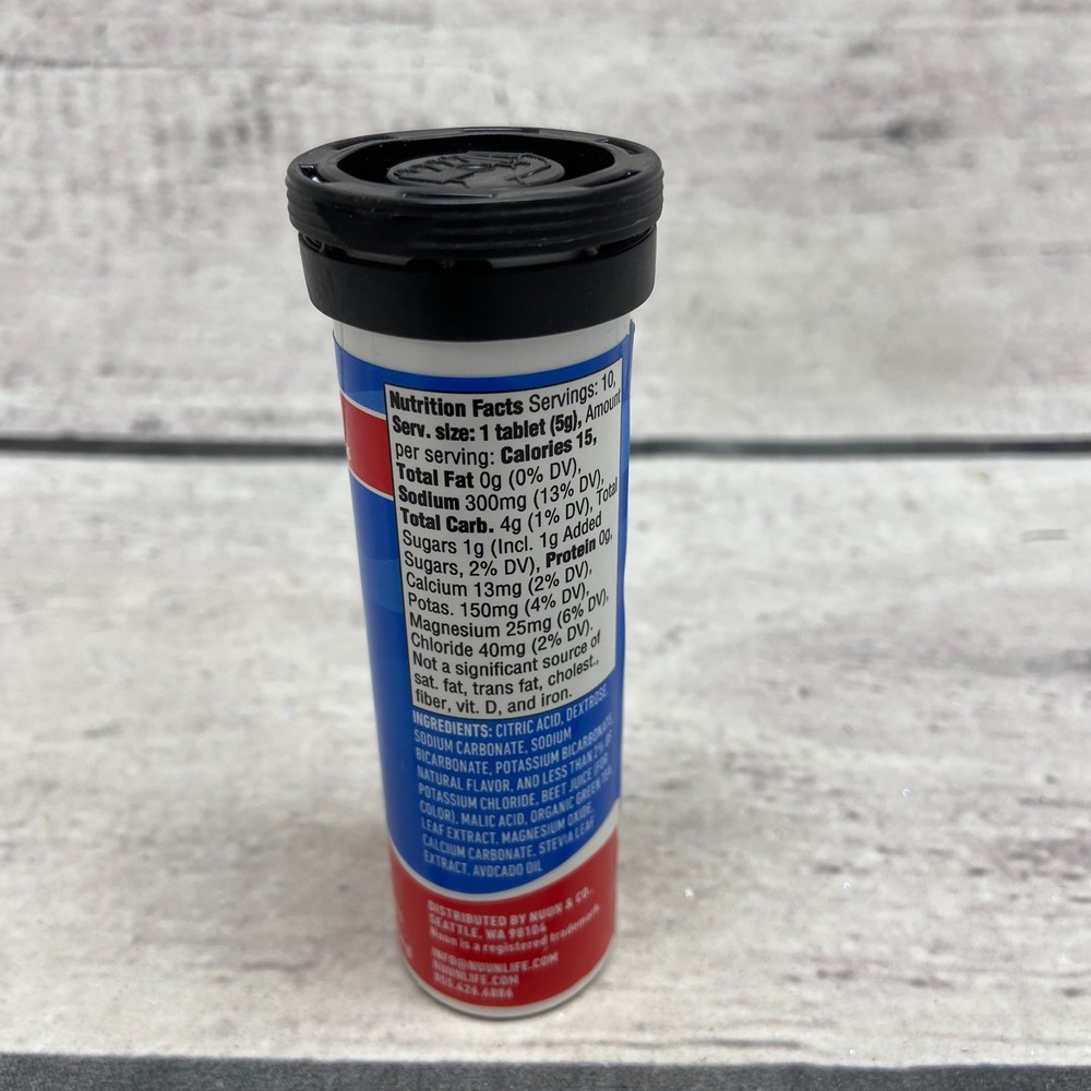 Nuun Sport Hydration + Caffeine Effervescent Electrolyte Drink Cherry Limeade
