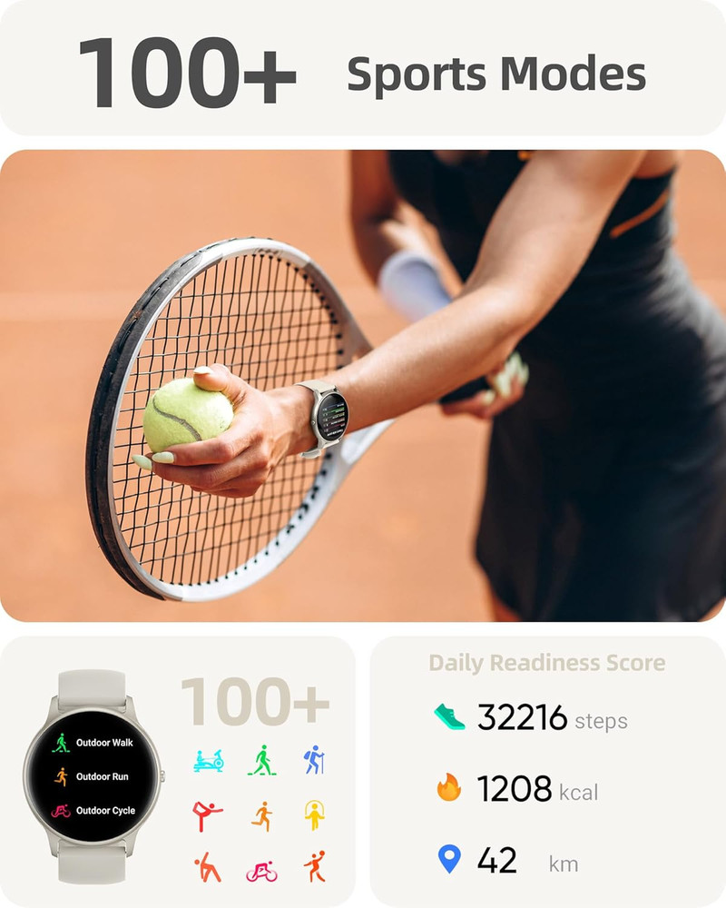 round Smart Watch PSSW9B Bundle with PS01SL