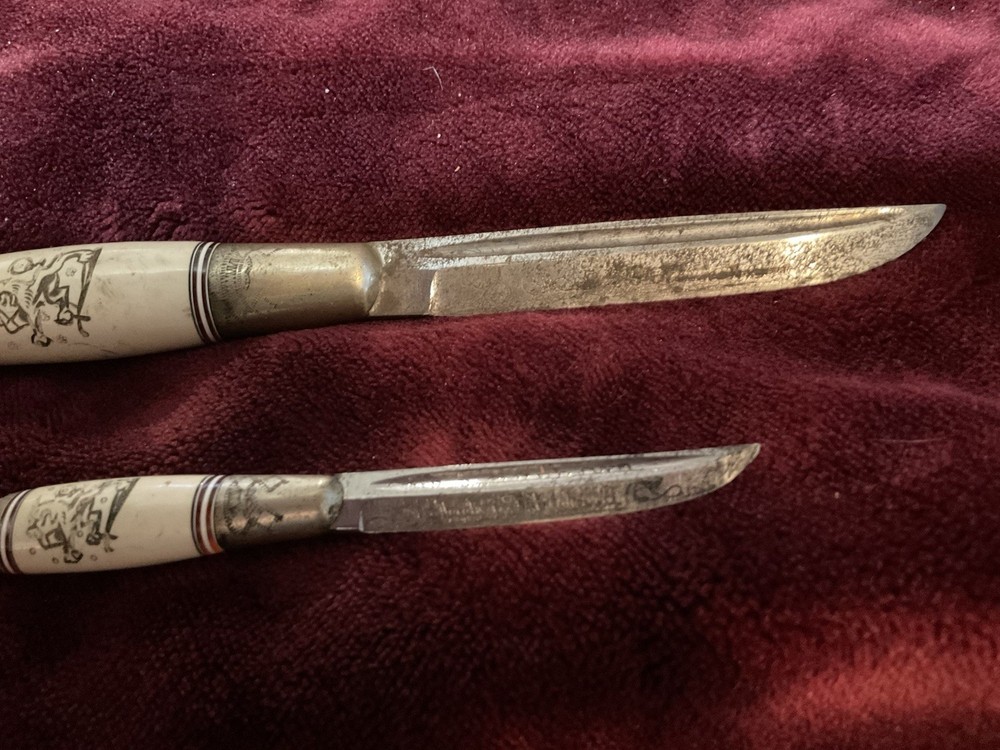 Horsehead Double Puuko Knife, rare handle