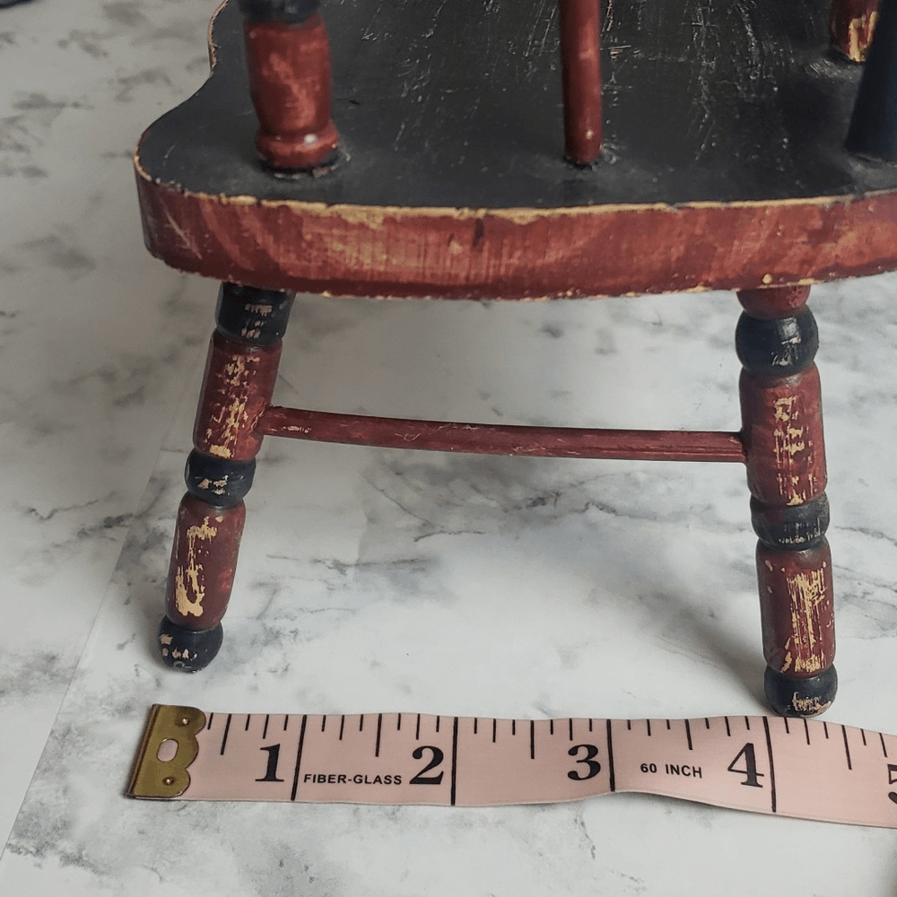 Handpainted Vintage Primitive Mini Chair