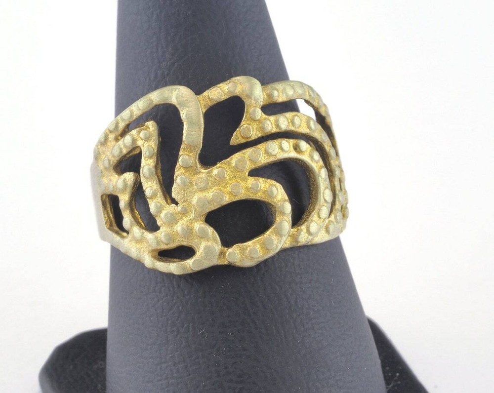 Adjustable Ring Raw brass (18mm 8US inner size) 2651