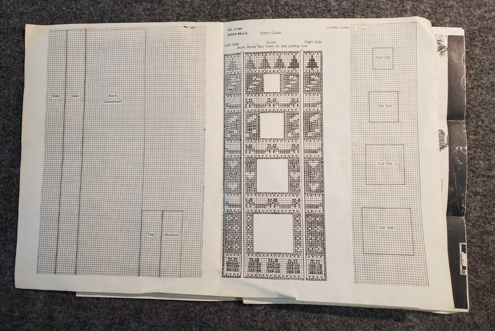Mixed Lot Plastic Canvas Needlepoint Guides Patterns Sheets Craft Instructions