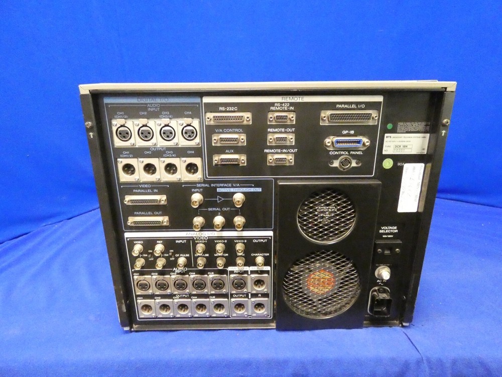 BTS DCR-18N D-2 Composite Digital Widemouth D2 Machine Sony DVR-18