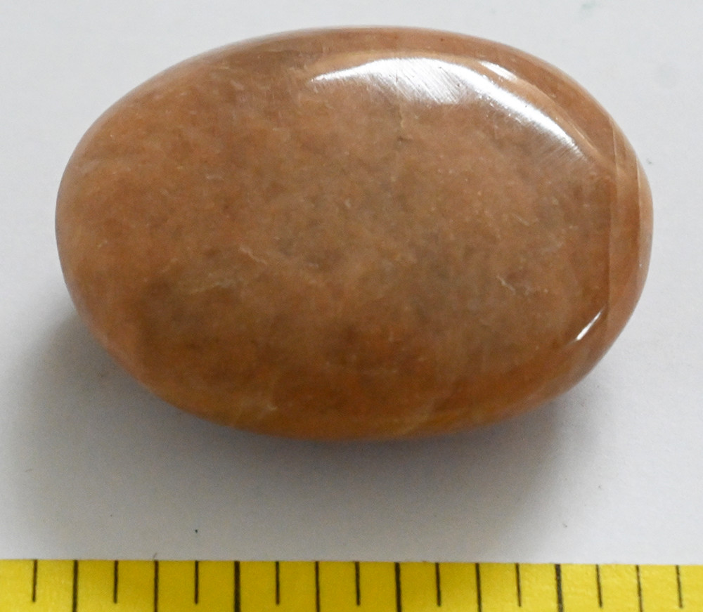 PEACH MOONSTONE polished companion stone  - Medium