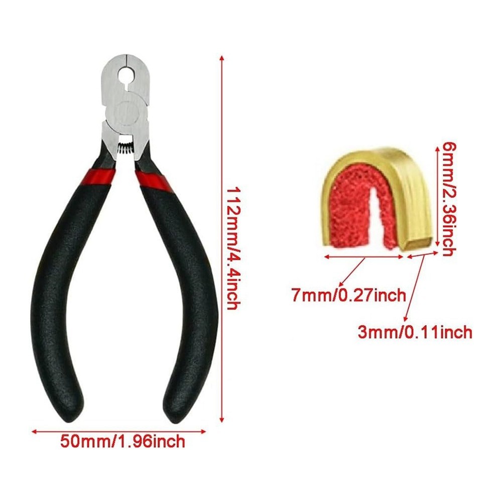 Bow String Nocking Points Set with T Square Ruler Nocking Buckle Pliers and7601