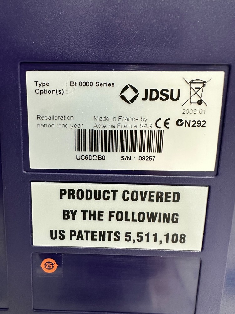 JDSU MTS-8000 Optical Spectrum Analyzer Scalable Multitest Network Tester