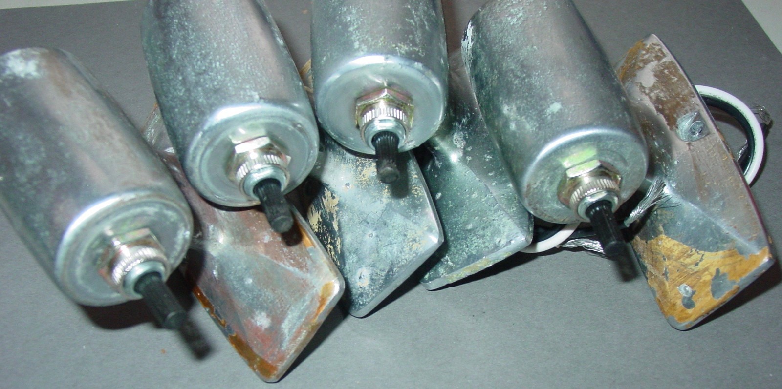 4 Vintage Yacht Bulkhead Galley Art Deco 400 Light Fixtures Camper Boat Cabin